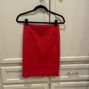 Diane Von Furstenberg Red Pencil Skirt. Perfect for The holidays!